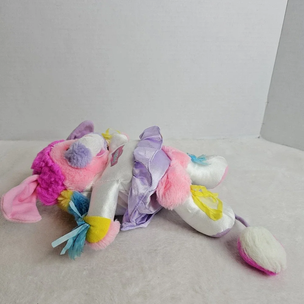 Vintage Popples Cheerleader Pom Pom Pompoms Party 1980s Plush Pink Rare